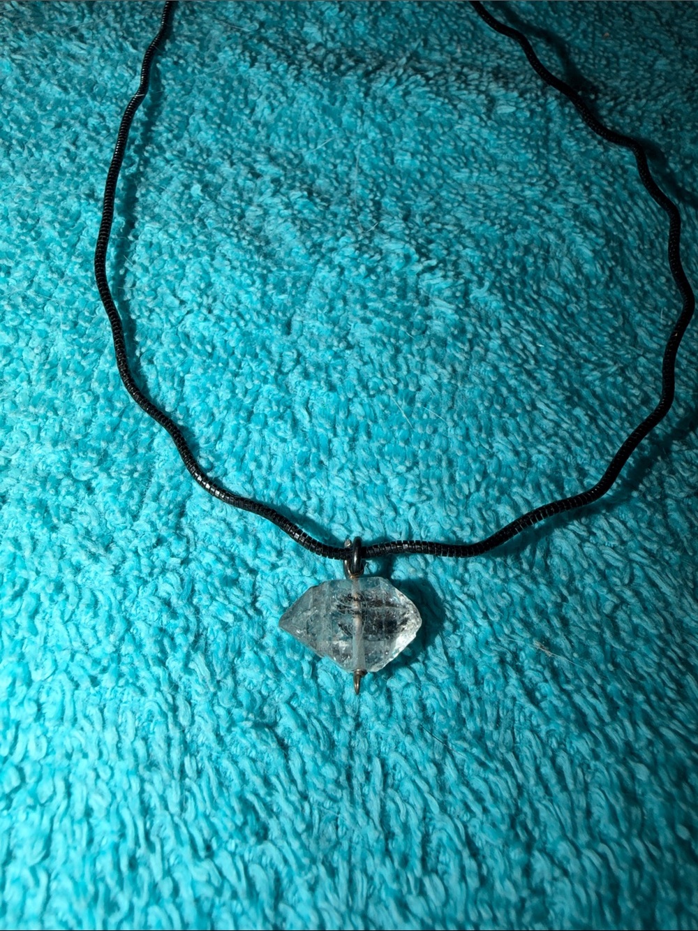 Clear Crystal Pendant Necklace - Women's Jewelry
